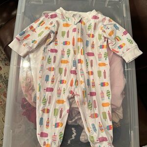 Kissy Kissy Multicolor Ice Cream Print Kids Footie